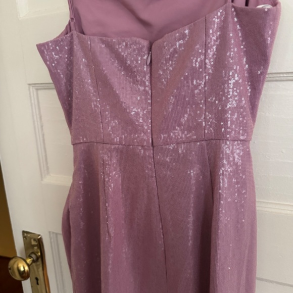 HALSTON Alania Ruched A-Line Sequin Gown - Picture 8 of 10